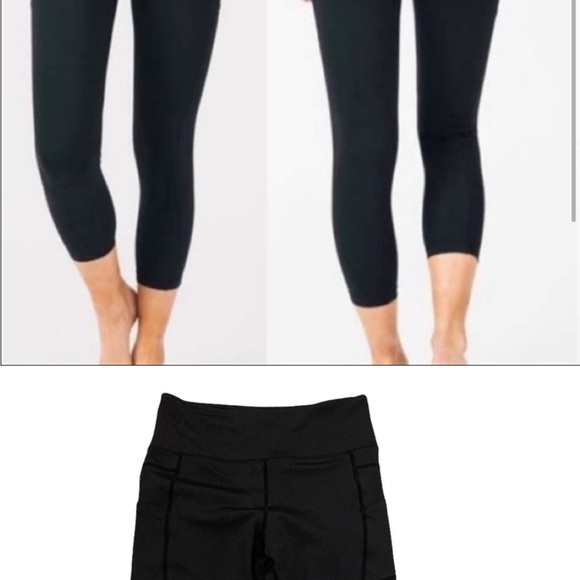 ZYIA Pants & Jumpsuits Zyia Black Brilliant High Rise Leggings Side